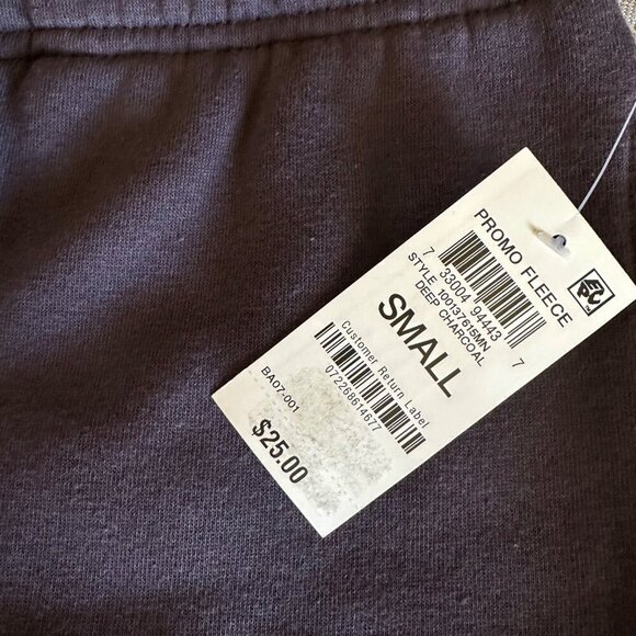 Ideology Mens Size S Solid Fleece Drawstring Shorts Charcoal Gray NWT - Picture 5 of 6